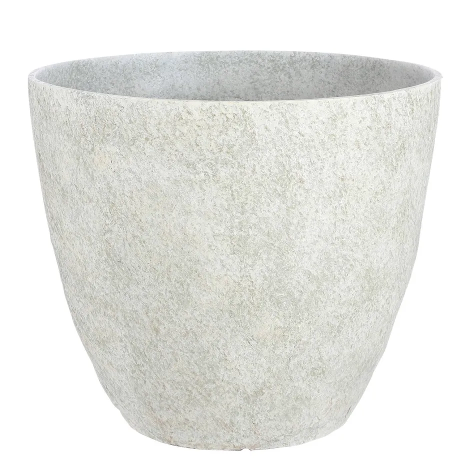 Mica Decorations Bravo Bloempot Rond Lichtgrijs Slate - (H32,5Xo38 Cm)^ Bloempotten