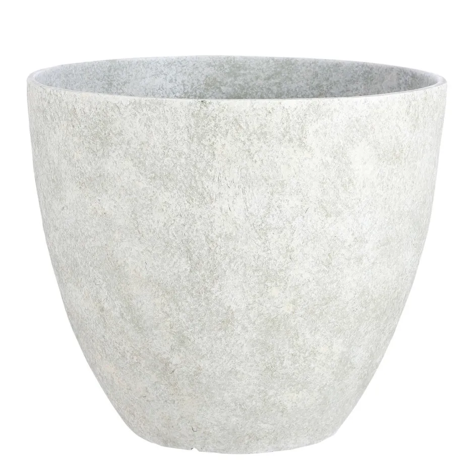 Mica Decorations Bravo Bloempot Rond Lichtgrijs Slate - (H40Xo45 Cm)^ Bloempotten