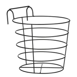 Mica Decorations Callee Mand Muurhanger Zwart - (L19Xb22Xh19,5 Cm)^ Bloempotten