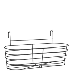 Mica Decorations Callee Mand Muurhanger Zwart - (L49,5Xb21Xh24,5 Cm)^ Bloempotten