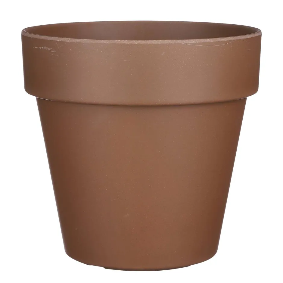 Mica Decorations Orion Bloempot Rond Bruin - (H28,5Xo30 Cm)^ Bloempotten