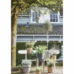 Mica Decorations Orion Bloempot Rond Grijs - (H28,5Xo30 Cm)^ Bloempotten