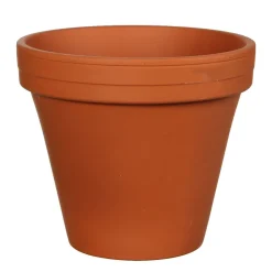 Mica Decorations Stan Bloempot Rond Terra - (H13,5Xo15,5 Cm)^ Bloempotten