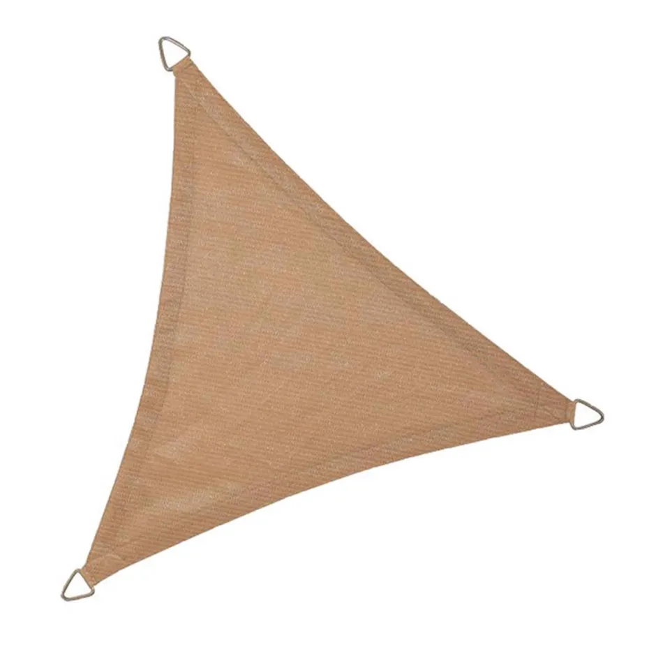 NC Outdoor Schaduwdoek Driehoek Zand 500X500X500 Cm^ Schaduwdoeken