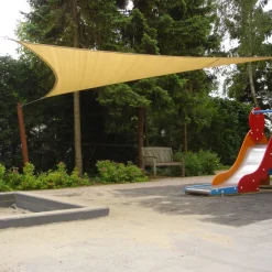 NC Outdoor Schaduwdoek Driehoek Zand 500X500X500 Cm^ Schaduwdoeken