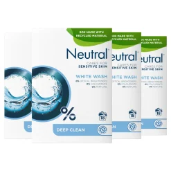 Neutral Parfumvrij Wit Waspoeder - 4 X 18 Wasbeurten - Voordeelverpakking - 72 Wasbeurten Best