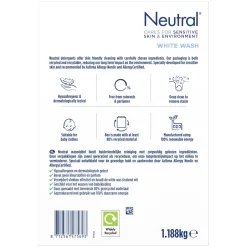 Neutral Parfumvrij Wit Waspoeder - 4 X 18 Wasbeurten - Voordeelverpakking - 72 Wasbeurten Best