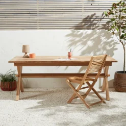 NOUS Garden Teak Tuintafel Tautan (200X100 Cm)^ Tuintafels