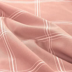 NOUS Living Katoenen Dekbedovertrek 2 Persoons Line Check (200X220 Cm) Hot