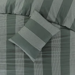 NOUS Living Katoenen Dekbedovertrek Lits-Jumeaux Wide Stripe (240X220 Cm) Sale