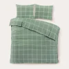 NOUS Living Katoenen Dekbedovertrek 2 Persoons Line Check (200X220 Cm) Sale