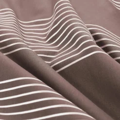 NOUS Living Katoenen Dekbedovertrek 1 Persoons Wide Stripe (140X220 Cm) Outlet