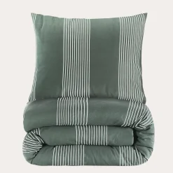 NOUS Living Katoenen Dekbedovertrek 1 Persoons Wide Stripe (140X220 Cm) Best