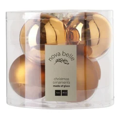 Nova Belle Kerstbal (Set Van 6) (O8 Cm) Clearance