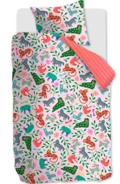 Oilily Katoenen Dekbedovertrek 1 Persoons Happy Zoo (140X200 Cm) Sale