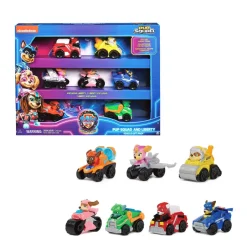 Paw Patrol The Mighty Movie 7-Delige Pup Squad Racers Cadeauset^ Speelgoedvoertuigen
