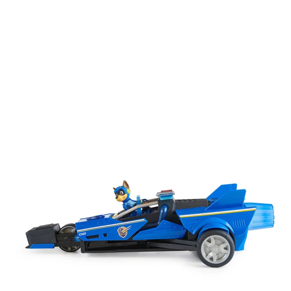 Paw Patrol The Mighty Movie Chase'S Transformerende Raceauto Met Licht En Geluid Met Chase^ Speelgoedvoertuigen