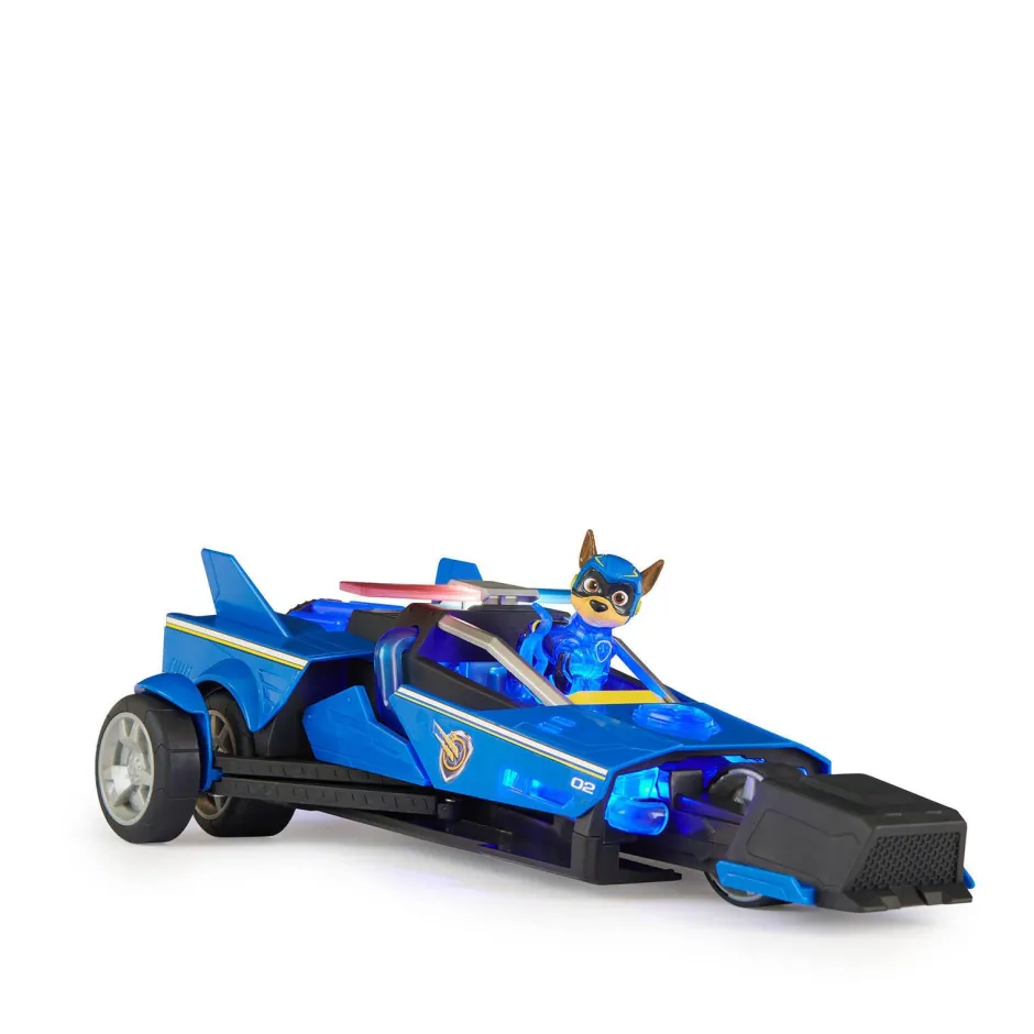 Paw Patrol The Mighty Movie Chase'S Transformerende Raceauto Met Licht En Geluid Met Chase^ Speelgoedvoertuigen