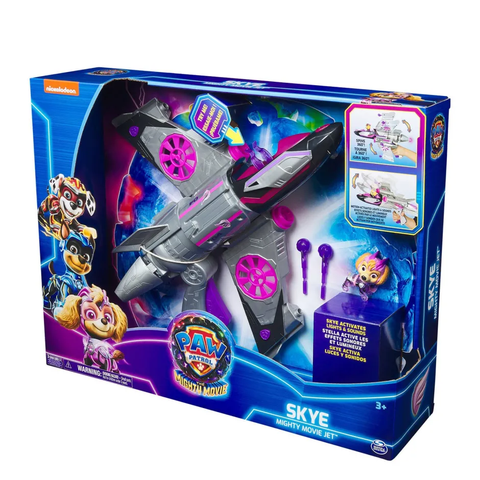 Paw Patrol The Mighty Movie Transformerende Skyes Vliegtuig Met Licht En Geluid^ Speelgoedvoertuigen