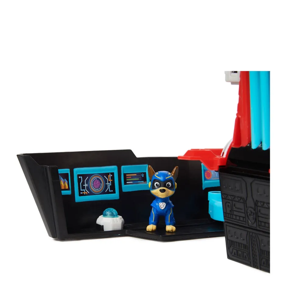 Paw Patrol The Mighty Movie Pup Squad Transformerend Vliegdekschip Hoofdkwartier^ Speelgoedvoertuigen