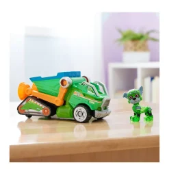 Paw Patrol The Mighty Movie Vuilniswagen Met Rocky Actiefiguur Licht En Geluid^ Speelgoedvoertuigen