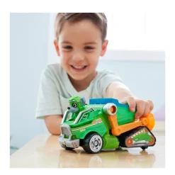 Paw Patrol The Mighty Movie Vuilniswagen Met Rocky Actiefiguur Licht En Geluid^ Speelgoedvoertuigen