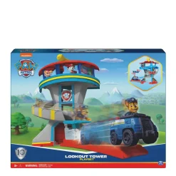 Paw Patrol Uitkijktoren Met Voertuigwerper 2 Chase-Actiefiguren De Politieauto Van Chase En Accessoires^ Speelgoedvoertuigen