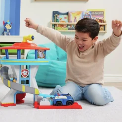 Paw Patrol Uitkijktoren Met Voertuigwerper 2 Chase-Actiefiguren De Politieauto Van Chase En Accessoires^ Speelgoedvoertuigen