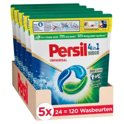 Persil Discs Universal Doy - Wascapsules - Voordeelverpakking - 5 X 24 Wasbeurten - 120 Wasbeurten Outlet