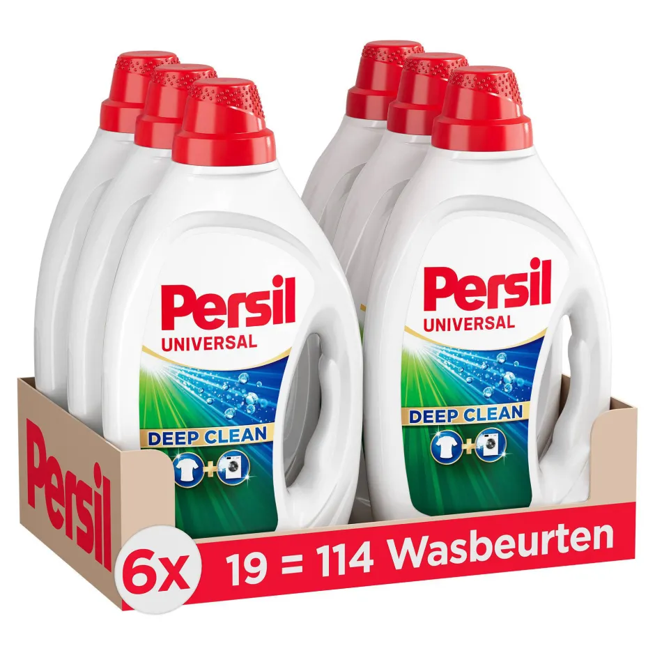 Persil Gel Universal - Vloeibaar Wasmiddel - Universal - Voordeelverpakking - 6 X 19 Wasbeurten - 114 Wasbeurten Discount