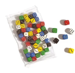 Philos Houten Dobbelstenen 16Mm 50 Stuks Houten Dobbelstenen 50 Stuks^ Dobbelspellen