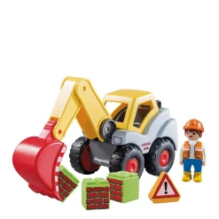 Playmobil 1-2-3 Graaflader 70125^ Peuterspeelgoed