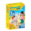 Playmobil 1-2-3 Ruiter Met Paard 70404^ Speelfiguren