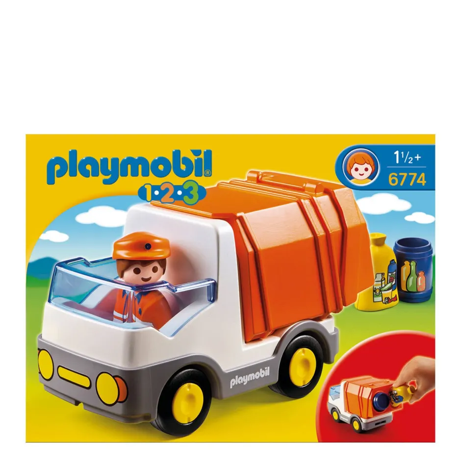 Playmobil 1-2-3 Vuilniswagen 6774^ Peuterspeelgoed