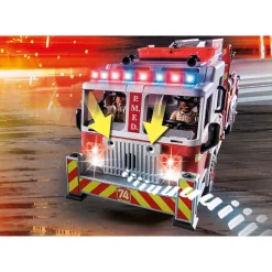 Playmobil City Action Brandweerwagen: Us Tower Ladder 70935^ Speelfiguren