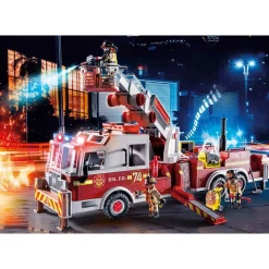 Playmobil City Action Brandweerwagen: Us Tower Ladder 70935^ Speelfiguren