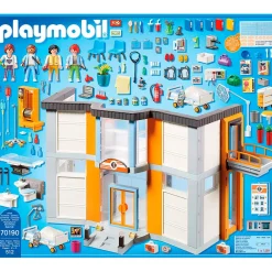 Playmobil City Life Groot Ziekenhuis Met Inrichting 70190^ Speelfiguren