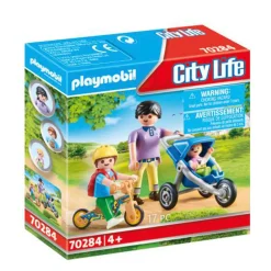 Playmobil City Life Mama Met Kinderen 70284^ Speelfiguren