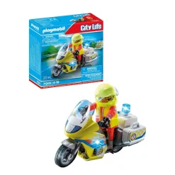 Playmobil City Life Noodmotorfiets Met Zwaailicht - 71205^ Speelfiguren