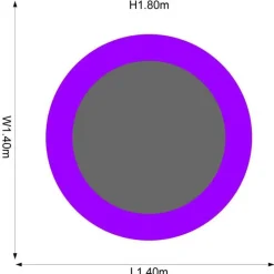Plum Junior Trampoline Met Veiligheidsnet O140 Cm^ Trampolines