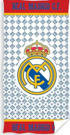 Real Madrid Kinderstrandlaken (70X140 Cm) Wit