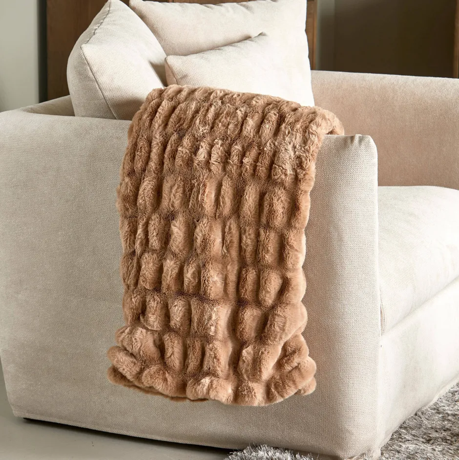 Riviera Maison Plaid Rm Belfort Faux Fur (170X130 Cm) Online