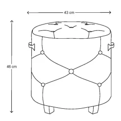 Riviera Maison Poef Bowery Best