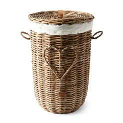 Riviera Maison Rustic Rattan Heart Wasmand (80 Liter) Online