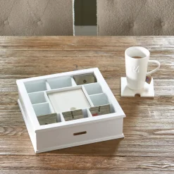 Riviera Maison Theedoos (Met Onderzetter) (Set Van 6) Best