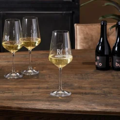 Riviera Maison Wijnglas Wit Monogram Sale