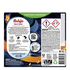 Robijn Classics Black Velvet Wasmiddeldoekjes - 4 X 16 Wasstrips - Voordeelverpakking - 64 Wasbeurten Clearance