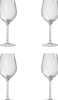 Royal Leerdam Wijnglas Wit Plisse (Set Van 4) New