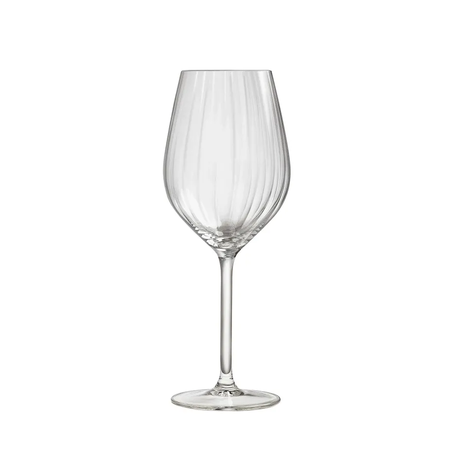 Royal Leerdam Wijnglas Wit Plisse (Set Van 4) New