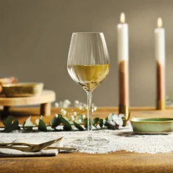 Royal Leerdam Wijnglas Wit Plisse (Set Van 4) New